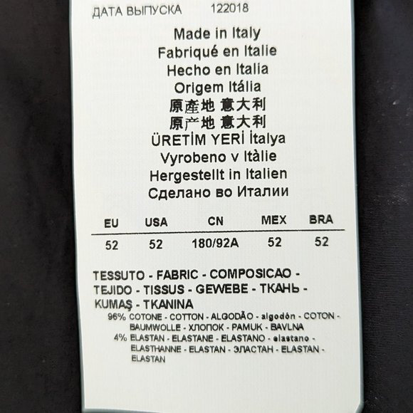 Emporio Armani Cotton Pleated Dress Pants - NWT - Picture 8 of 8